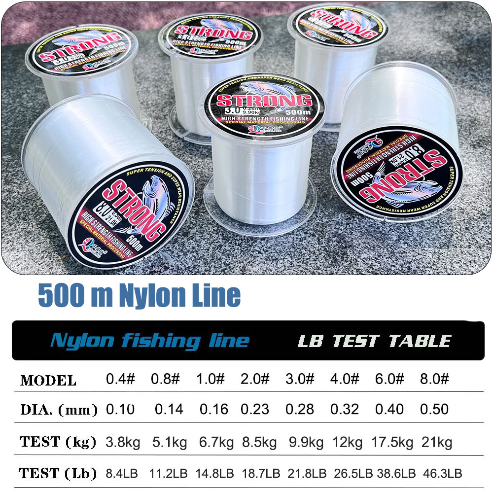 Limnoid 500m Nylon Fishing Lin - đánh giá và giá Fluorocarbon Line