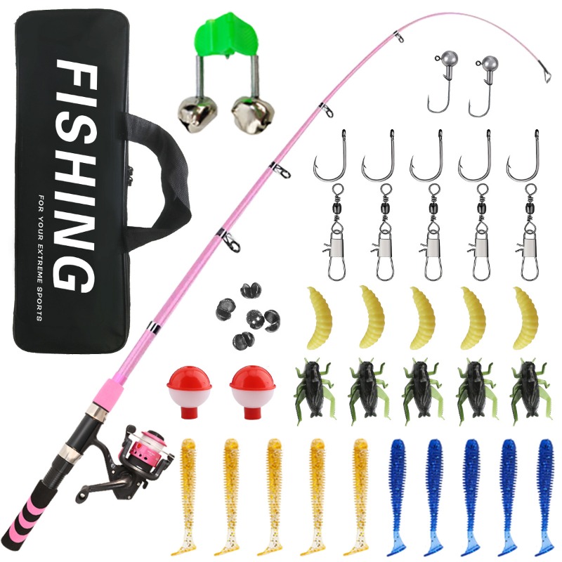 Kids Adult Beginner Fishing Ro - đánh giá và giá Saltwater Line