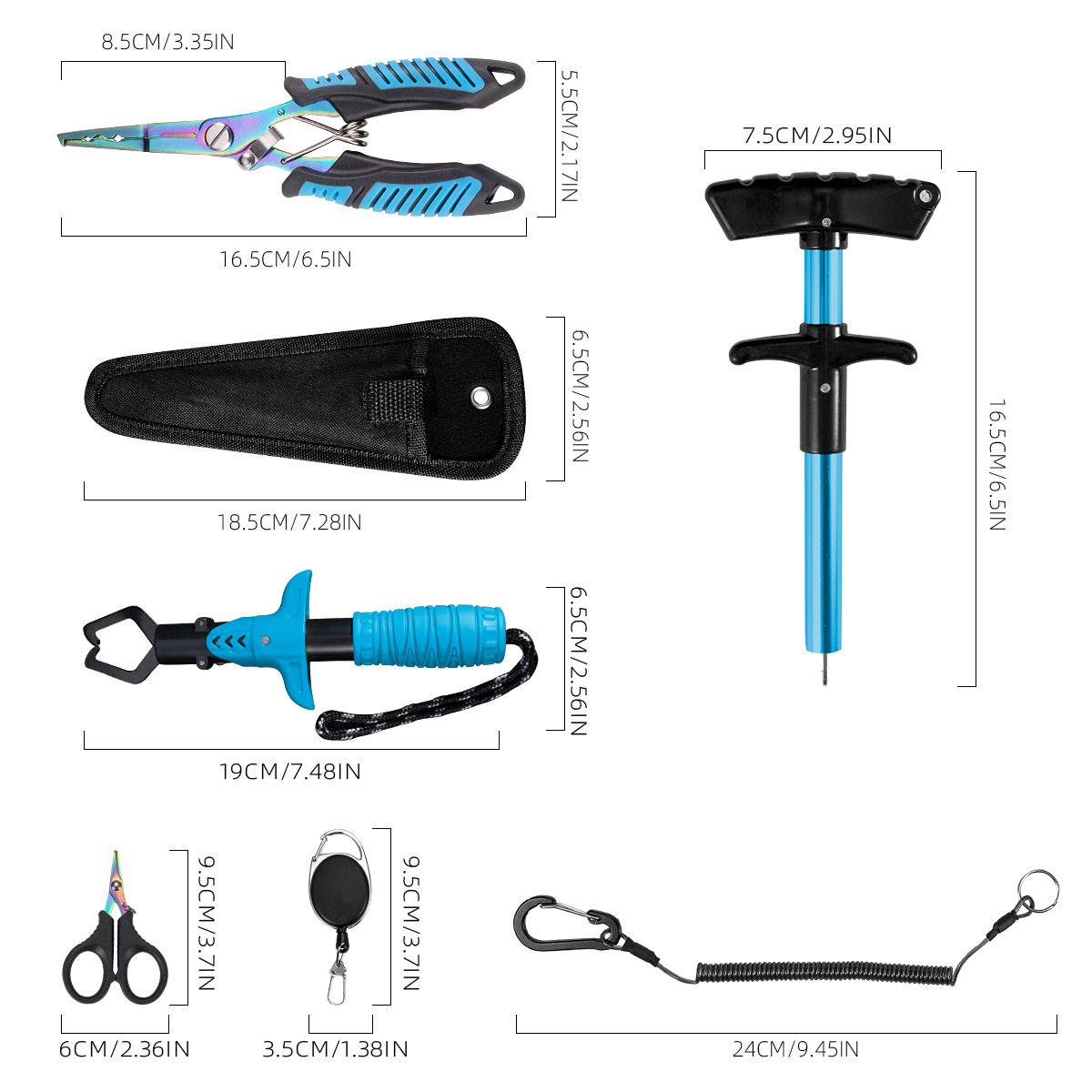 7-Piece Fishing Tool Set, Prof - đánh giá và giá Saltwater Line