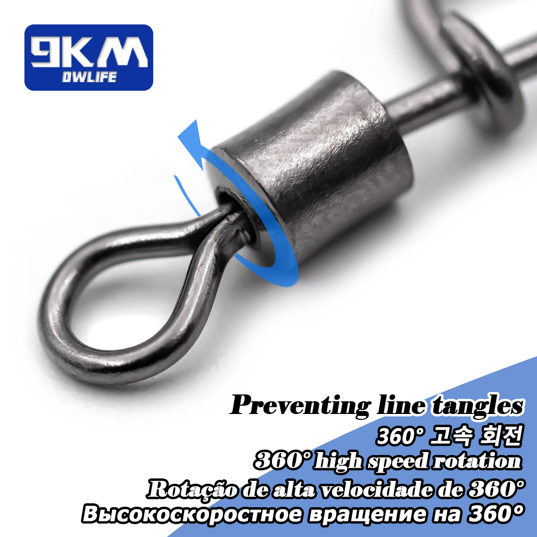 9KM Barrel Swivel Italian Snap - đánh giá và giá Monofilament Line