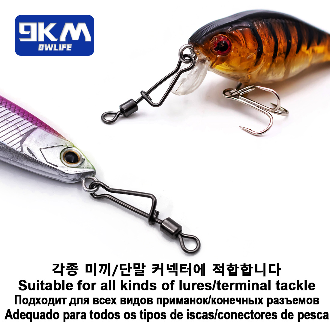 9KM Barrel Swivel Italian Snap - đánh giá và giá Monofilament Line